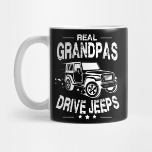 Real Grandpas Drive Jeeps Father's Day Gift Papa Jeep Mug
